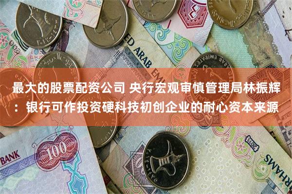 最大的股票配资公司 央行宏观审慎管理局林振辉：银行可作投资硬科技初创企业的耐心资本来源