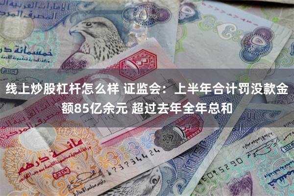 线上炒股杠杆怎么样 证监会：上半年合计罚没款金额85亿余元 超过去年全年总和