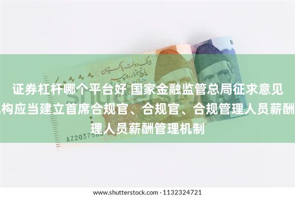 证券杠杆哪个平台好 国家金融监管总局征求意见：金融机构应当建立首席合规官、合规官、合规管理人员薪酬管理机制