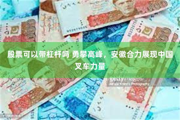 股票可以带杠杆吗 勇攀高峰，安徽合力展现中国叉车力量