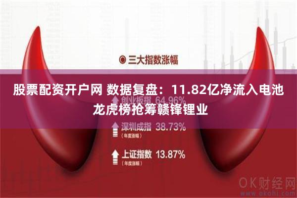 股票配资开户网 数据复盘：11.82亿净流入电池 龙虎榜抢筹赣锋锂业