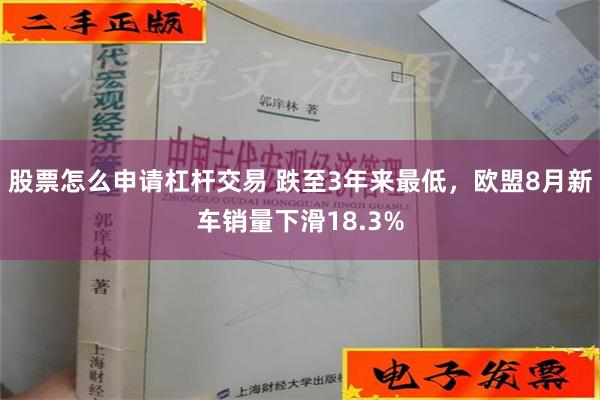 股票怎么申请杠杆交易 跌至3年来最低，欧盟8月新车销量下滑18.3%