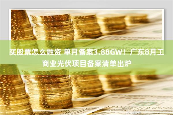 买股票怎么融资 单月备案3.88GW！广东8月工商业光伏项目备案清单出炉