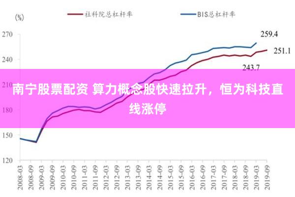 南宁股票配资 算力概念股快速拉升，恒为科技直线涨停
