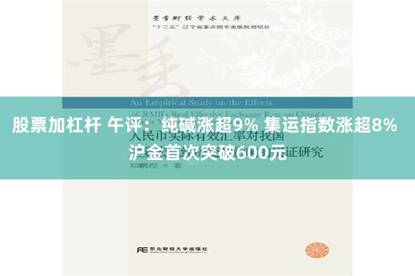 股票加杠杆 午评：纯碱涨超9% 集运指数涨超8% 沪金首次突破600元