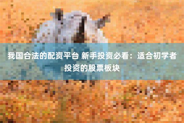 我国合法的配资平台 新手投资必看：适合初学者投资的股票板块