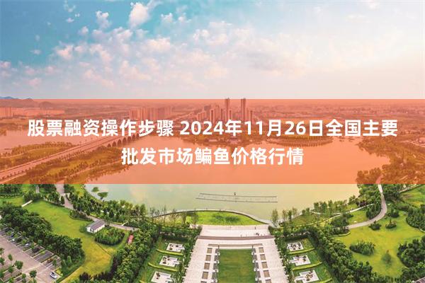 股票融资操作步骤 2024年11月26日全国主要批发市场鳊鱼价格行情
