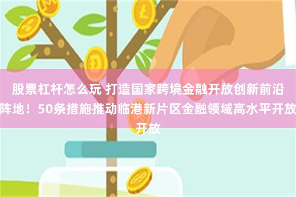 股票杠杆怎么玩 打造国家跨境金融开放创新前沿阵地！50条措施推动临港新片区金融领域高水平开放