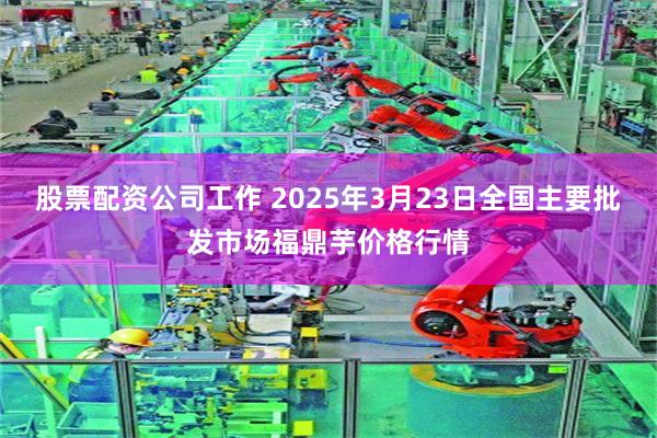 股票配资公司工作 2025年3月23日全国主要批发市场福鼎芋价格行情