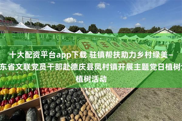 十大配资平台app下载 驻镇帮扶助力乡村绿美——广东省文联党员干部赴德庆县凤村镇开展主题党日植树活动
