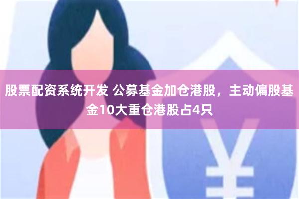 股票配资系统开发 公募基金加仓港股，主动偏股基金10大重仓港股占4只