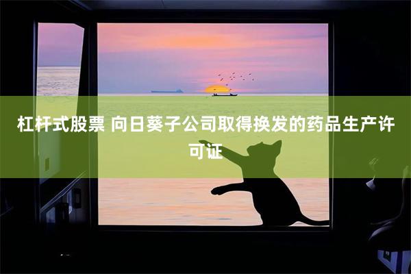 杠杆式股票 向日葵子公司取得换发的药品生产许可证