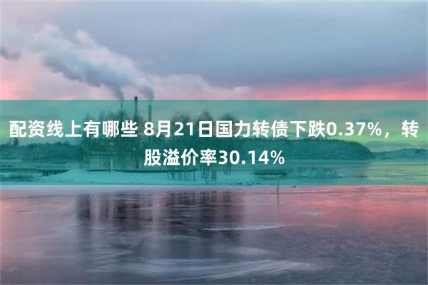 配资线上有哪些 8月21日国力转债下跌0.37%，转股溢价率30.14%